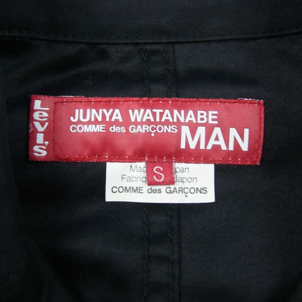 JUNYA WATANABE COMME des GARCONS ジュンヤワタナベコムデギャルソン AD2006 WS-J211 × Levis リーバイス 3rd タイプ トラッカー ジャケット ブラック系 S【中古】