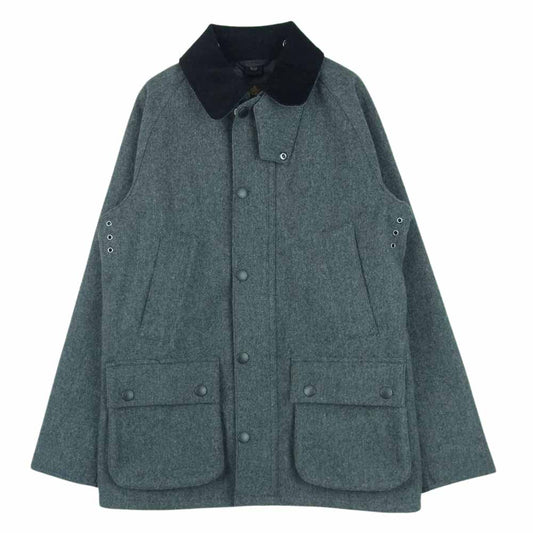 Barbour バブアー 1702398 国内正規品 SL BEDALE BONDED WOOL ビデイル ウール ジャケット グレー系 34【中古】