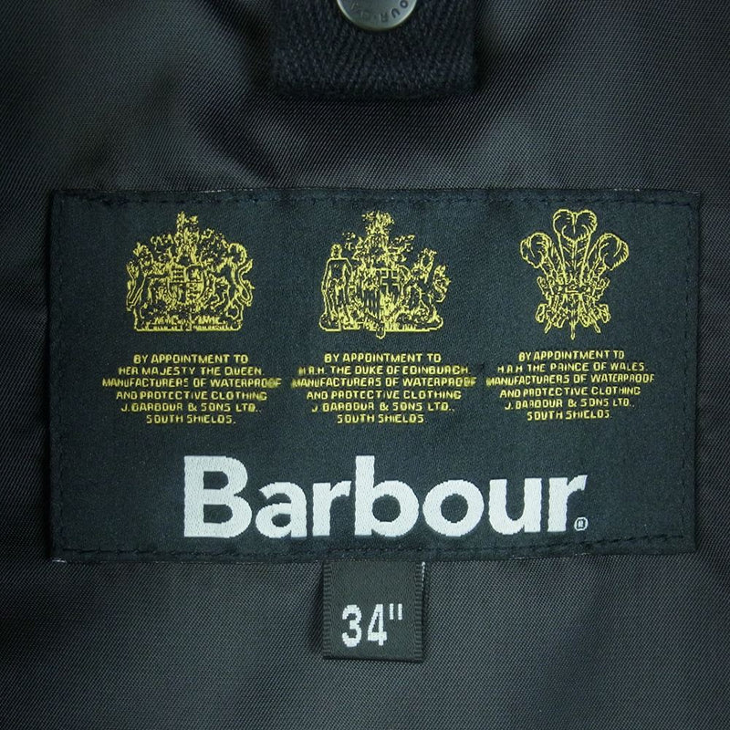 Barbour バブアー 1702398 国内正規品 SL BEDALE BONDED WOOL ビデイル ウール ジャケット グレー系 34【中古】