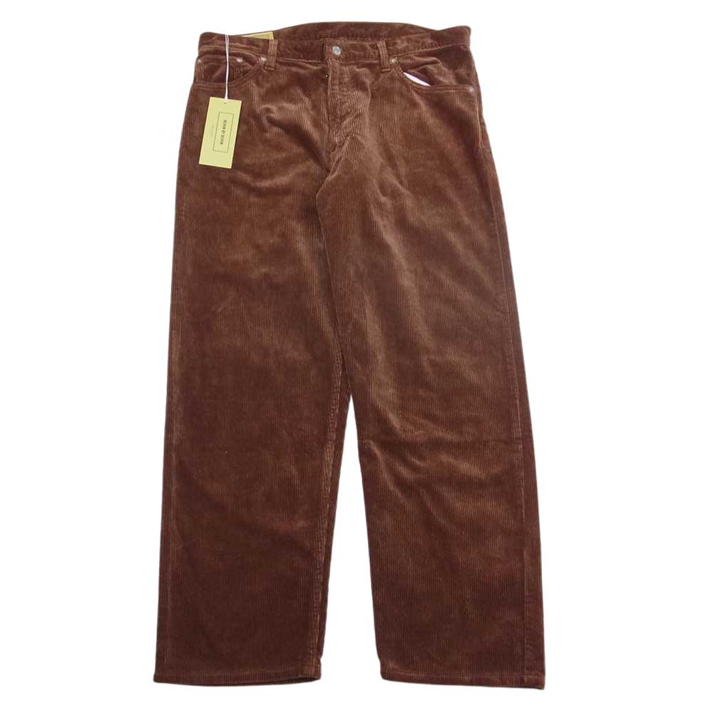 セブンバイセブン 800-1240027 CORDUROY WIDE PANTS コーデュロイ ワイド パンツ ブラウン系 M【新古品】【未使用】【中古】
