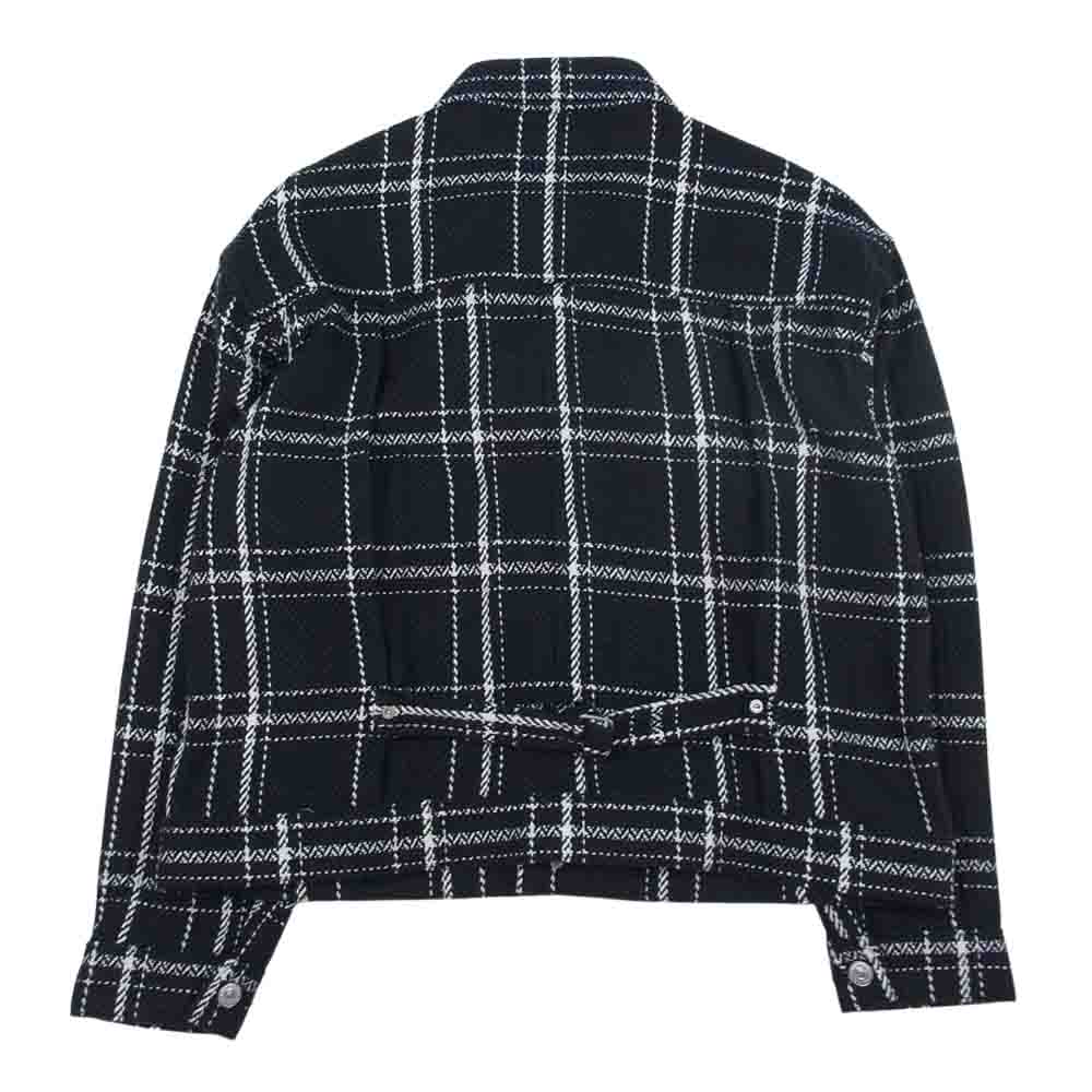 セブンバイセブン 800-2125018 1ST TYPE MEXICAN BLANCKET JACKET ブランケット チェック ブルゾン XS ブラック系 XS【新古品】【未使用】【中古】
