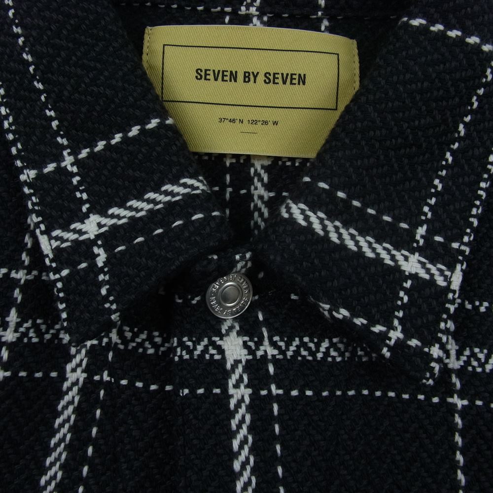 セブンバイセブン 800-2125018 1ST TYPE MEXICAN BLANCKET JACKET ブランケット チェック ブルゾン XS ブラック系 XS【新古品】【未使用】【中古】