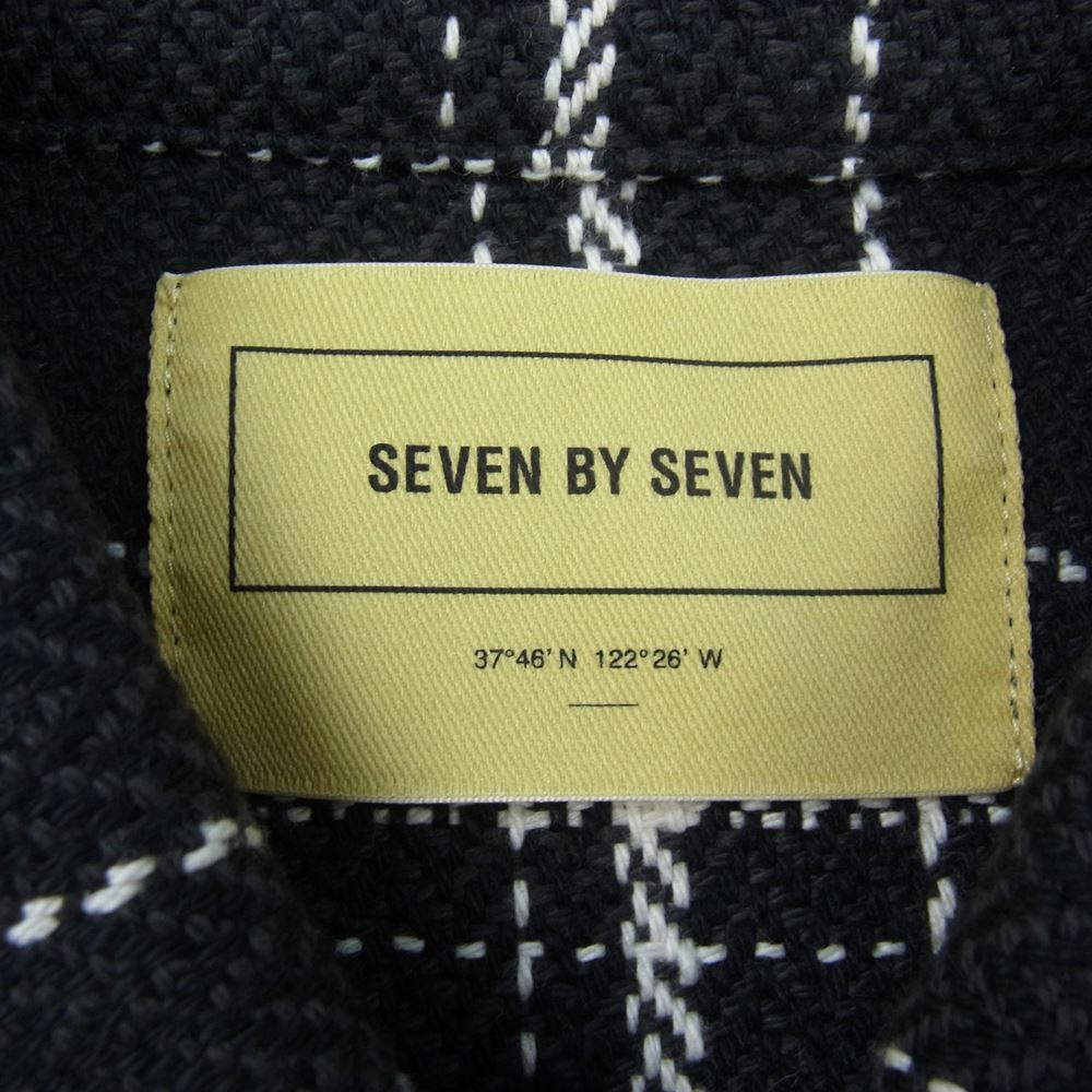 セブンバイセブン 800-2125018 1ST TYPE MEXICAN BLANCKET JACKET ブランケット チェック ブルゾン XS ブラック系 XS【新古品】【未使用】【中古】