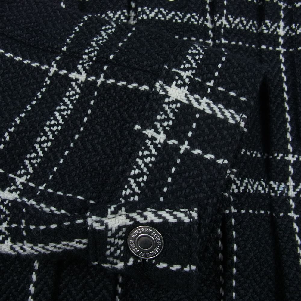 セブンバイセブン 800-2125018 1ST TYPE MEXICAN BLANCKET JACKET ブランケット チェック ブルゾン XS ブラック系 XS【新古品】【未使用】【中古】