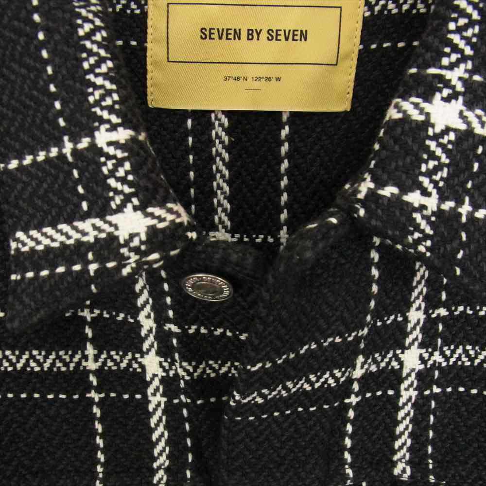セブンバイセブン 800-2125018 1ST TYPE MEXICAN BLANCKET JACKET ブランケット チェック ブルゾン S ブラック系 S【新古品】【未使用】【中古】