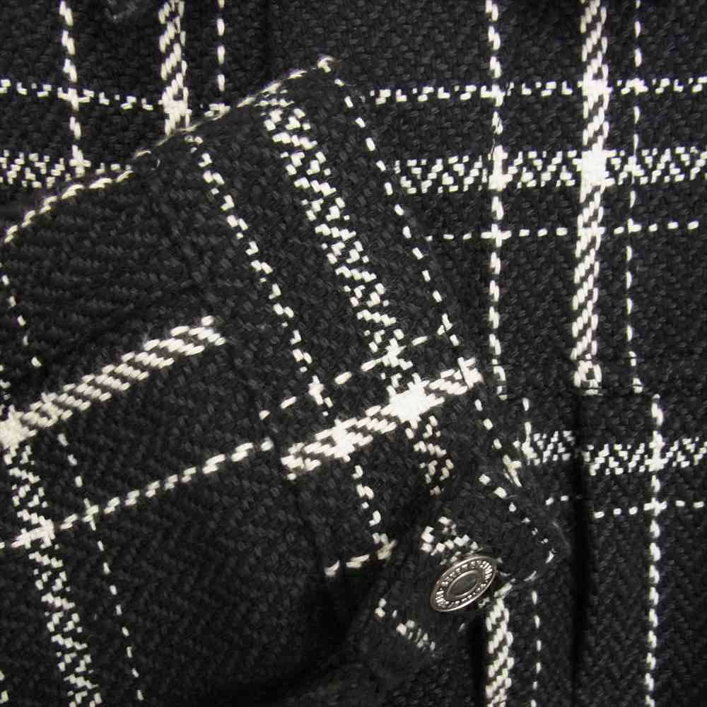 セブンバイセブン 800-2125018 1ST TYPE MEXICAN BLANCKET JACKET ブランケット チェック ブルゾン S ブラック系 S【新古品】【未使用】【中古】
