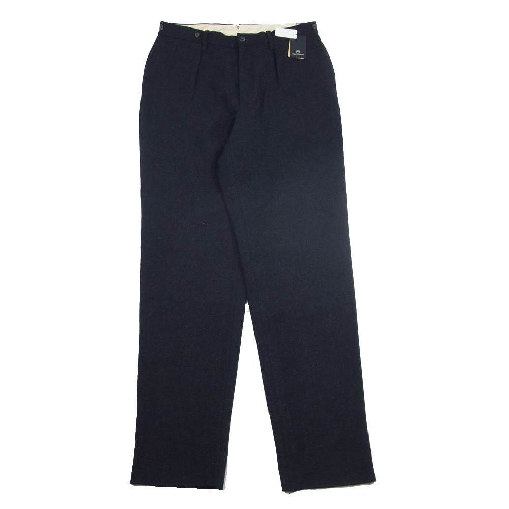 Nigel Cabourn ナイジェルケーボン 日本製 ウォッシャブル ウール ワイド パンツ ネイビー系 36【新古品】【未使用】【中古】
