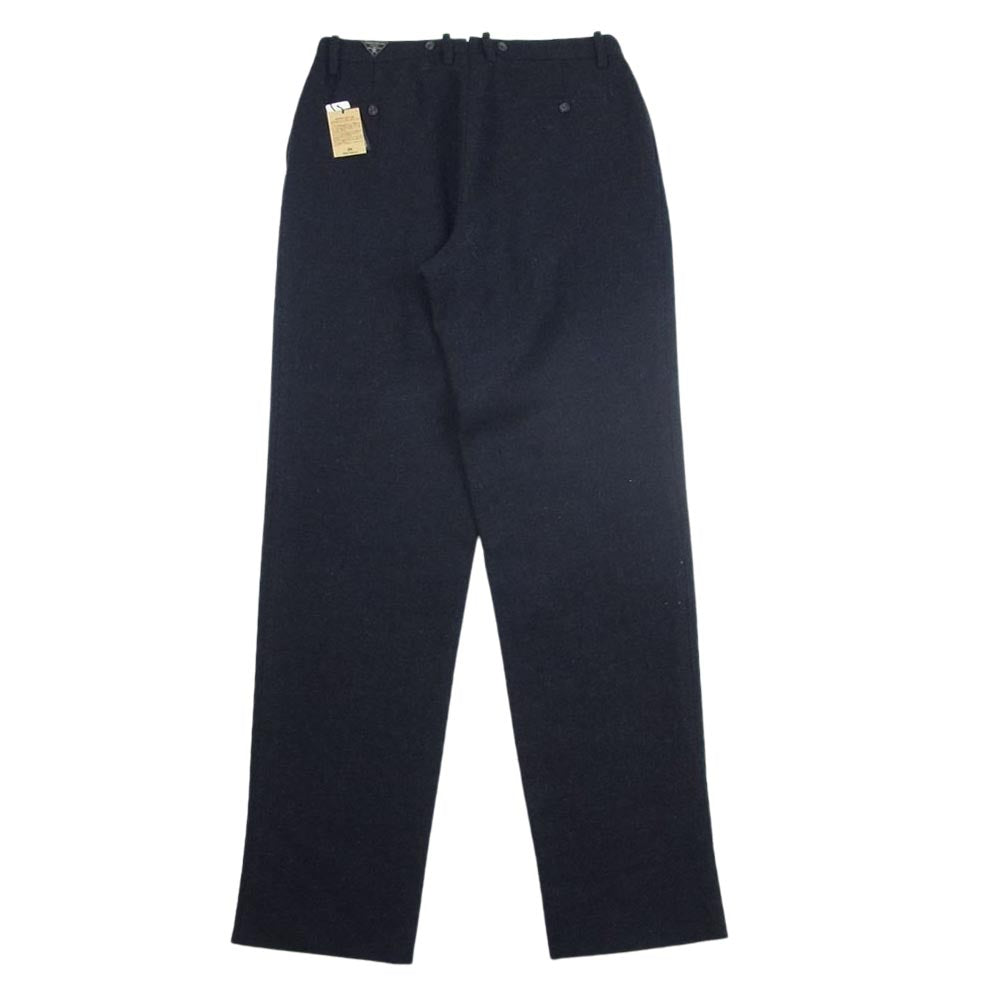 Nigel Cabourn ナイジェルケーボン 日本製 ウォッシャブル ウール ワイド パンツ ネイビー系 36【新古品】【未使用】【中古】