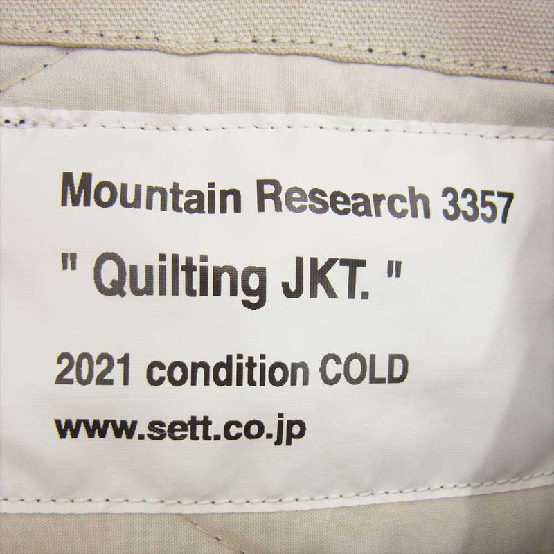 マウンテンリサーチ Quilting JKT キルティング チェック ポンチョ ジャケット レッド系 サイズ表記無【中古】