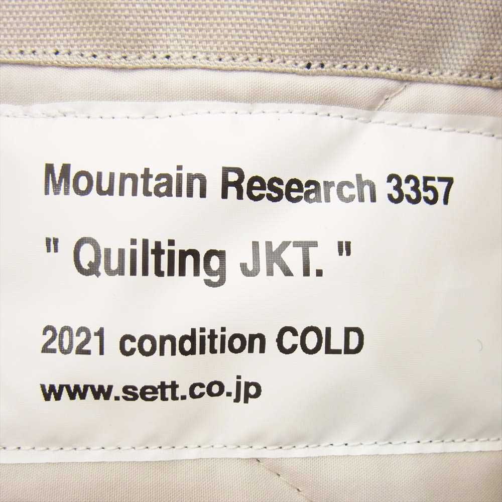 マウンテンリサーチ Quilting JKT キルティング チェック ポンチョ ジャケット レッド系 サイズ表記無【極上美品】【中古】