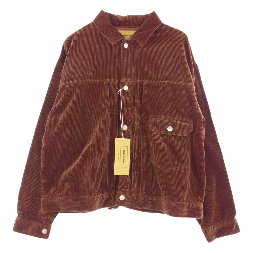 セブンバイセブン 800-1225016 1ST TYPE CORDUROY JACKET ファーストタイプ コーデュロイ ジャケット ブラウン系 M【新古品】【未使用】【中古】