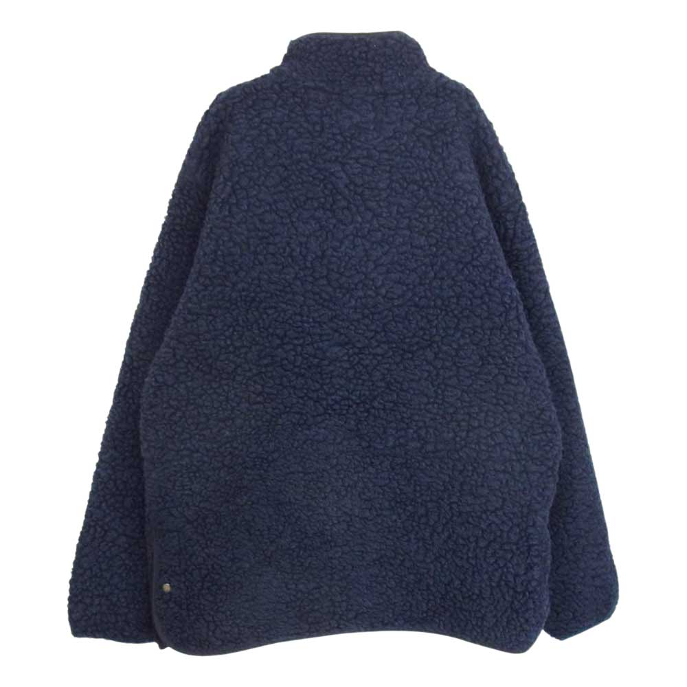 ブラウンバイツータックス  B24-RA001 Mixed wool pile fleece ウール フリース ジャケット M ネイビー系 S【新古品】【未使用】【中古】