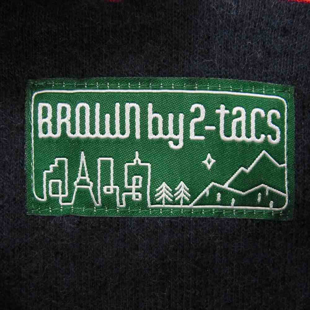 ブラウンバイツータックス  B24-RA001 Mixed wool pile fleece ウール フリース ジャケット M ネイビー系 S【新古品】【未使用】【中古】