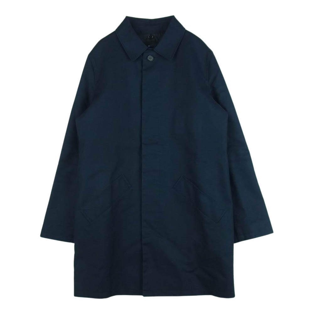 A.P.C. アーペーセー ステンカラー コート キルティング ライナー付 中国製 ダークネイビー系 S【中古】