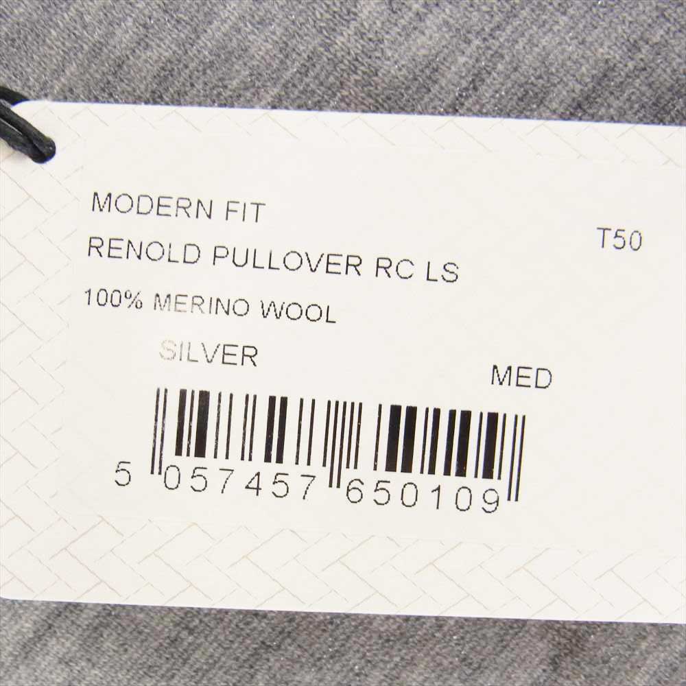 JOHN SMEDLEY ジョンスメドレー JOHN SMEDLEY タートルネック シルバー グレー系【新古品】【未使用】【中古】