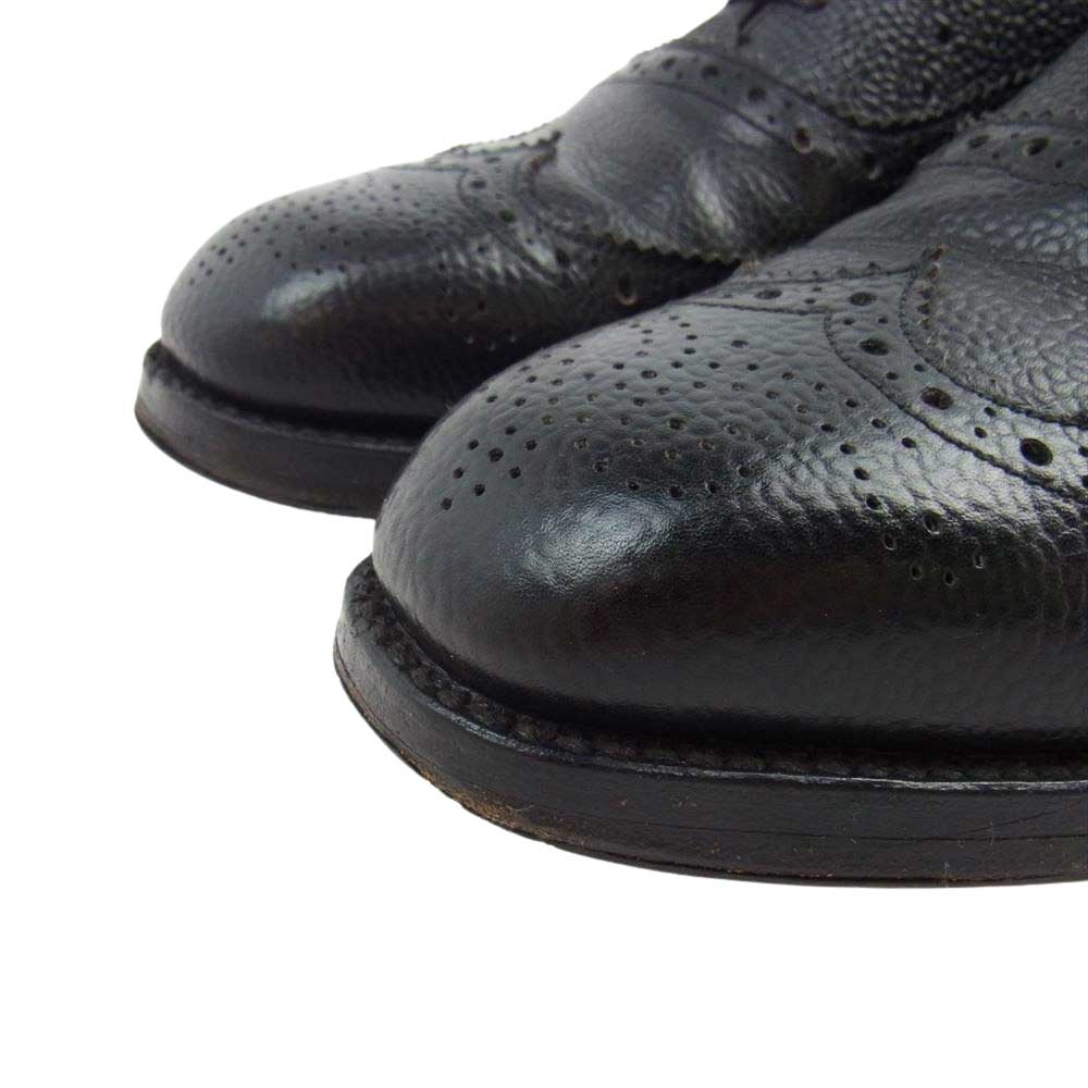 Tricker's トリッカーズ ウィングチップ ドレス シューズ 革靴  ブラック系 27.0cm【中古】