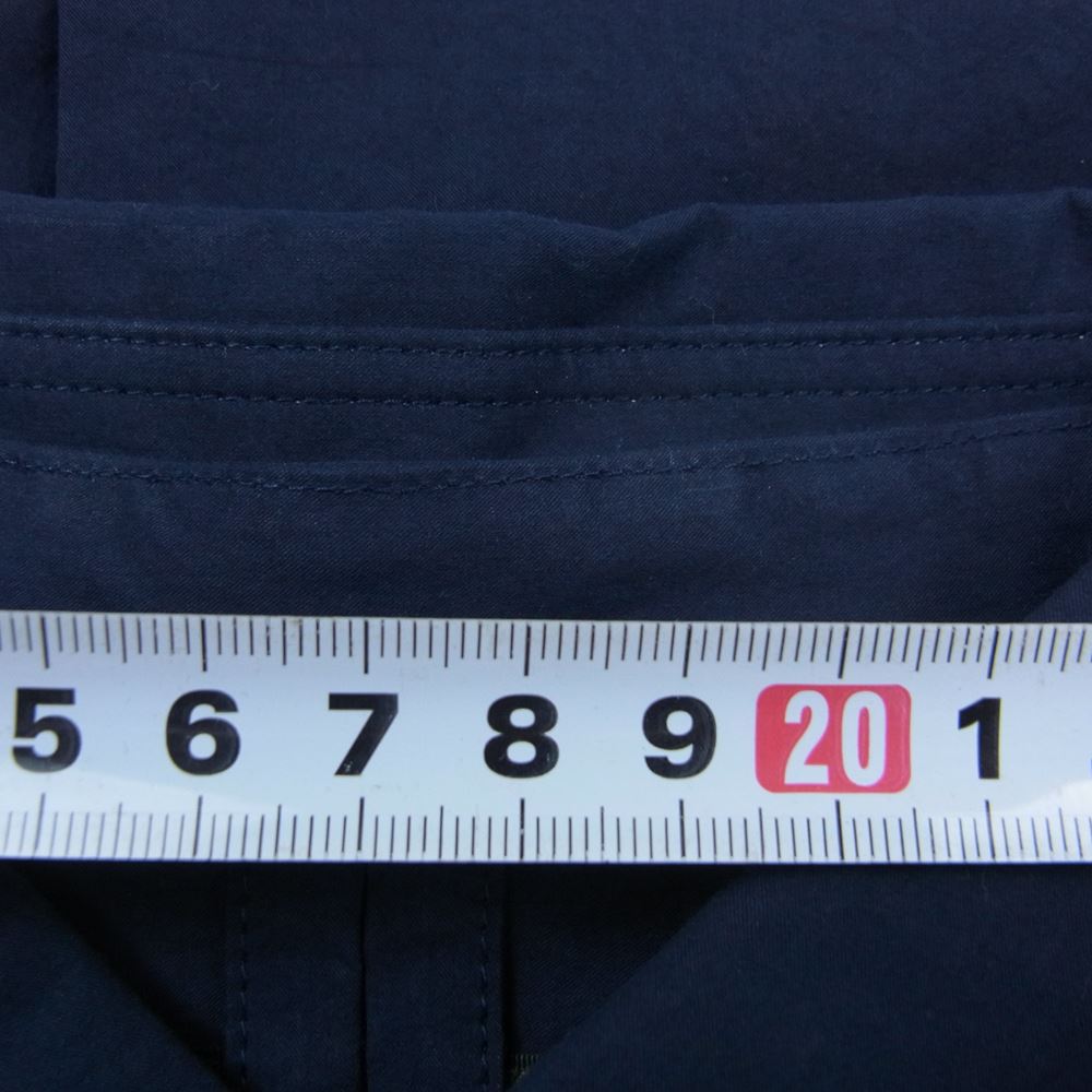 Nigel Cabourn ナイジェルケーボン 襟着脱可能 コットン シャツ ブラウス 長袖 ネイビー系 46【美品】【中古】