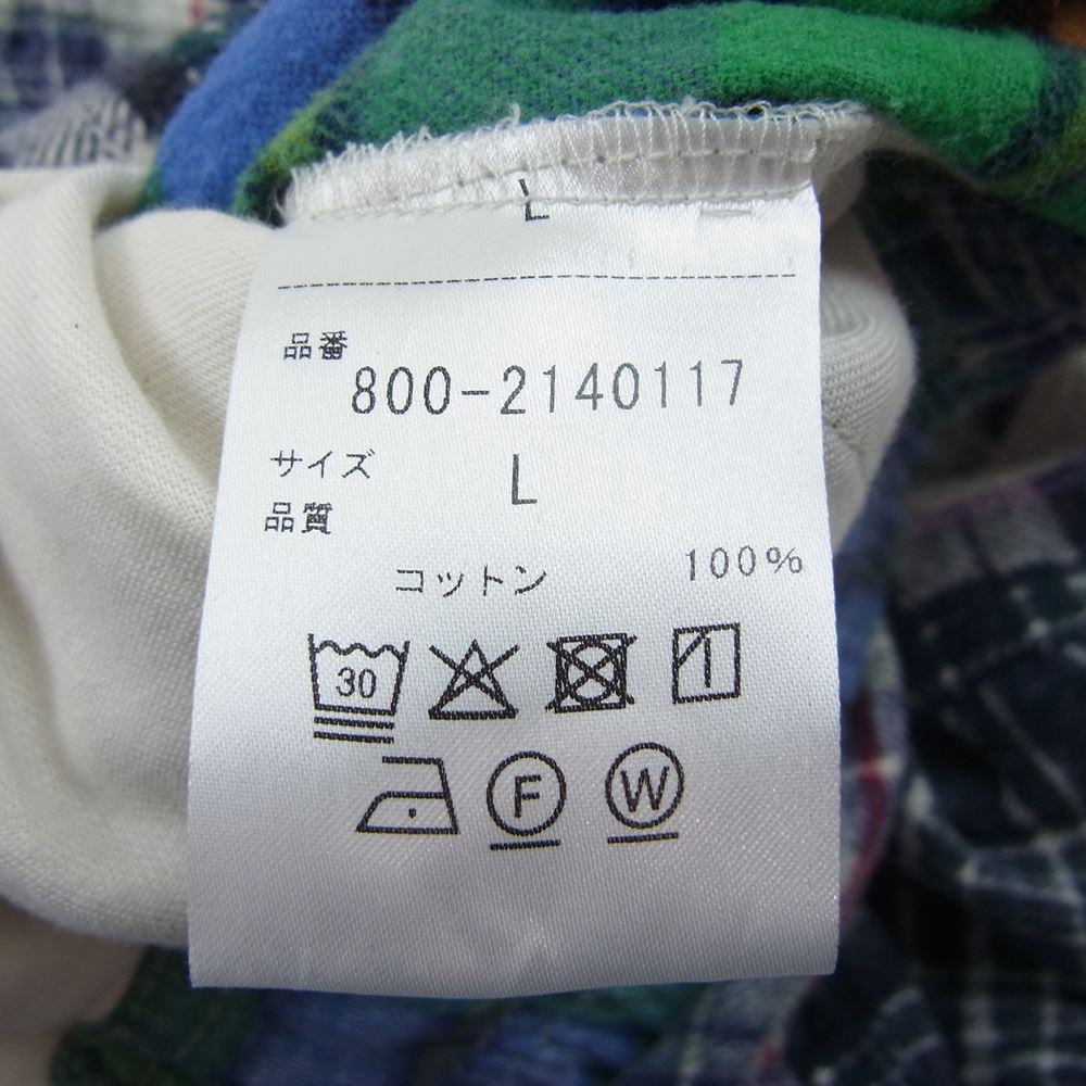 セブンバイセブン 800-2140117 REWORK FLANNEL PANTS チェック フランネル パンツ マルチカラー系 L【美品】【中古】
