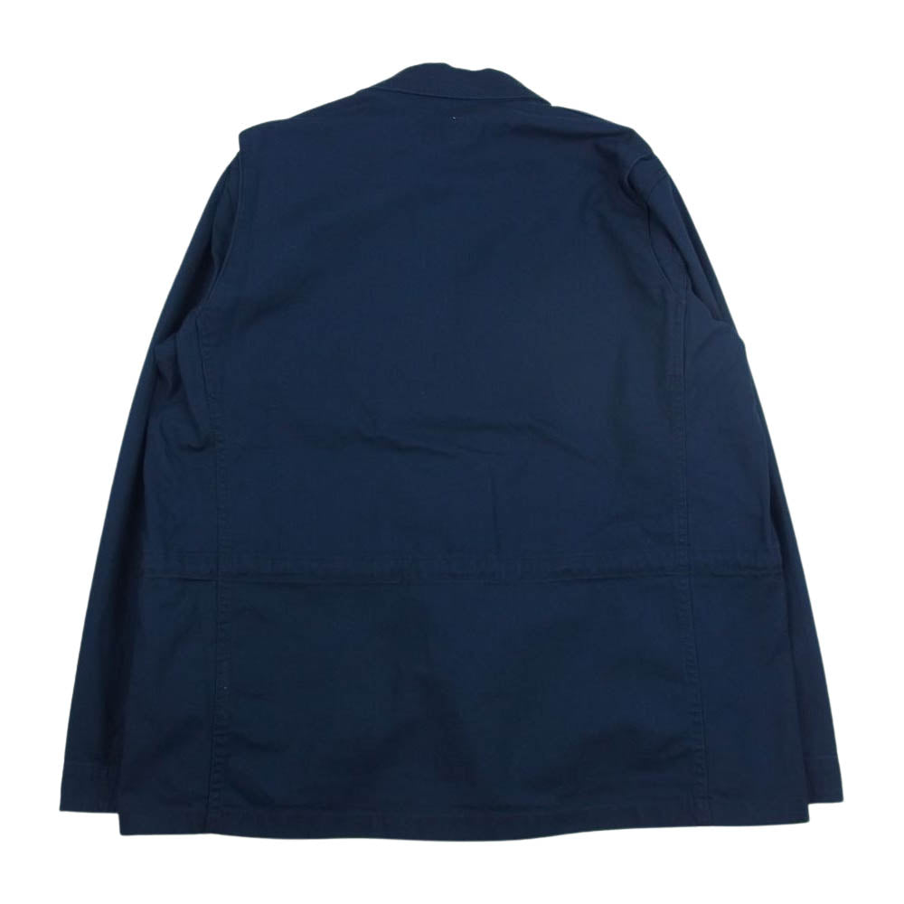 Nigel Cabourn ナイジェルケーボン NCOS-AW21-JK-54 LYBRO ライブロ ZIP MILITARY JACKET ジップ ミリタリー ジャケット ネイビー系 48【新古品】【未使用】【中古】