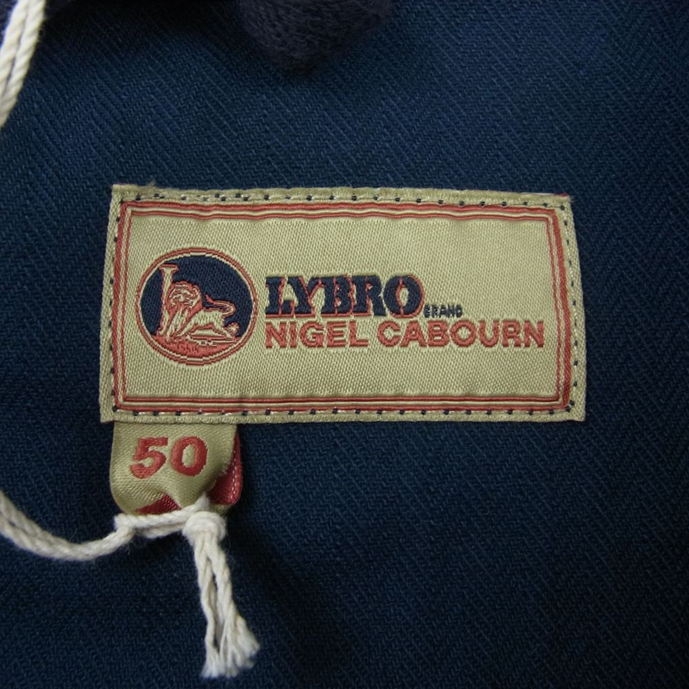 Nigel Cabourn ナイジェルケーボン NCOS-AW21-JK-54 LYBRO ライブロ ZIP MILITARY JACKET ジップ ミリタリー ジャケット ネイビー系 48【新古品】【未使用】【中古】