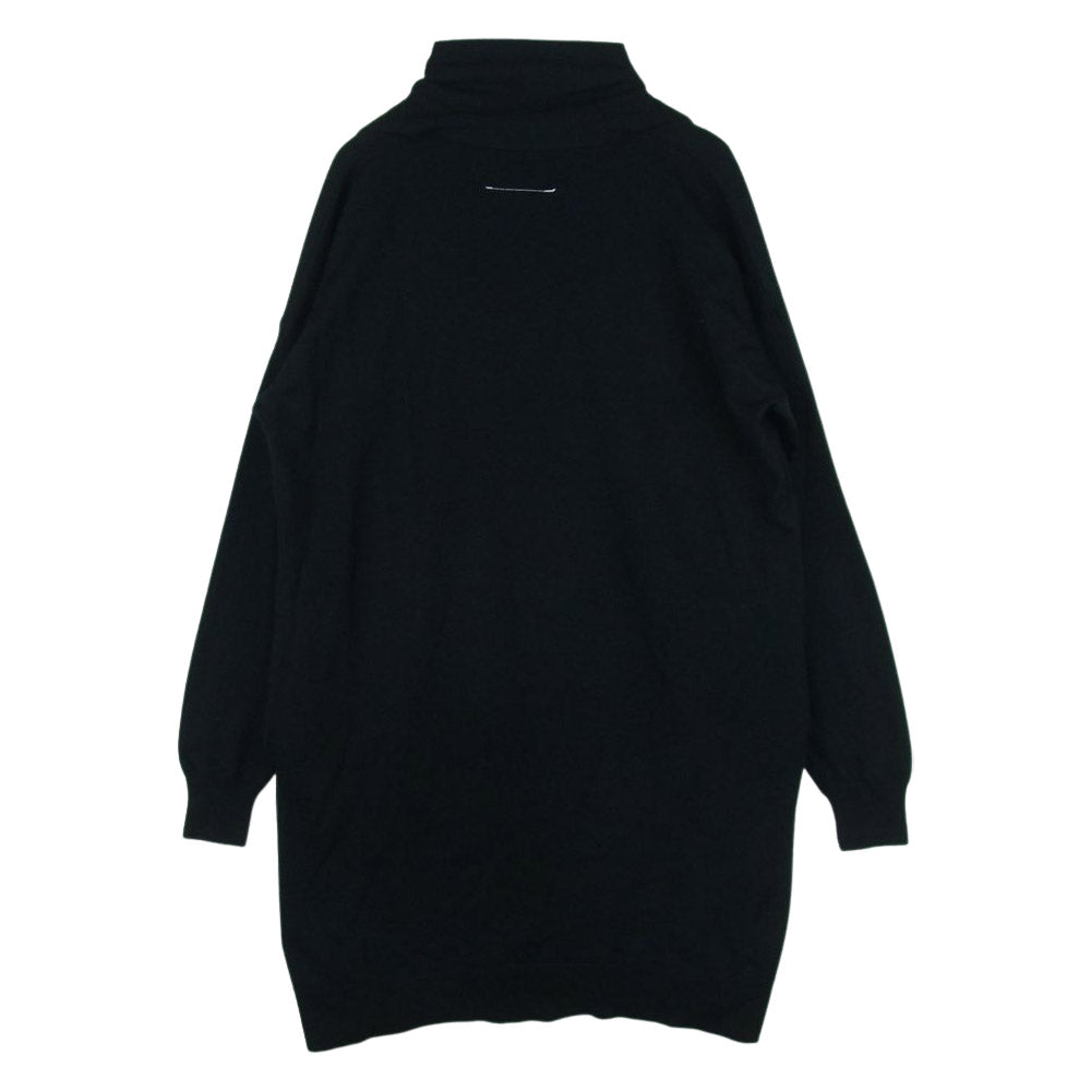 MAISON MARTIN MARGIELA メゾンマルタンマルジェラ MAISON MARGIELA メゾンマルジェラ MM6 エムエムシックス 15AW S32CT0696 マフラー ニット ワンピース ブラック系 L【中古】