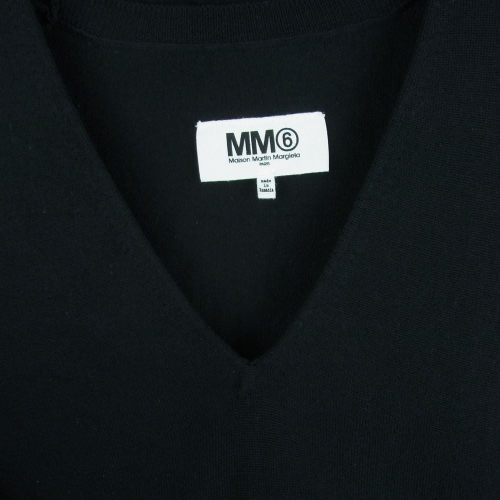 MAISON MARTIN MARGIELA メゾンマルタンマルジェラ MAISON MARGIELA メゾンマルジェラ MM6 エムエムシックス 15AW S32CT0696 マフラー ニット ワンピース ブラック系 L【中古】