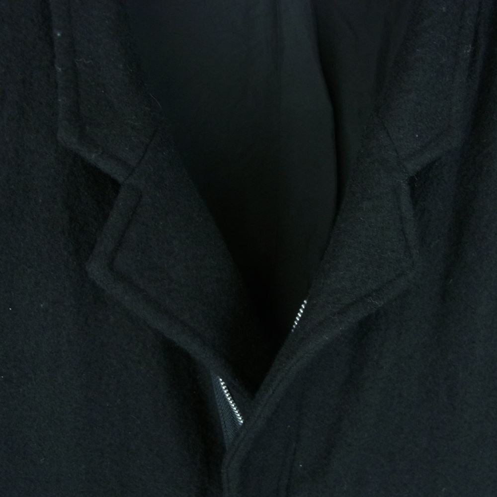 COMME des GARCONS HOMME コムデギャルソンオム AD1999 HJ-070780 ヴィンテージ 90s ウール縮絨 フルジップ スタンドカラー コート ブラック系 M【中古】