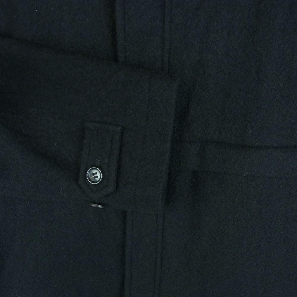 COMME des GARCONS HOMME コムデギャルソンオム AD1999 HJ-070780 ヴィンテージ 90s ウール縮絨 フルジップ スタンドカラー コート ブラック系 M【中古】