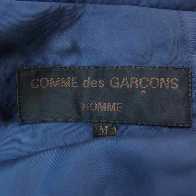 COMME des GARCONS HOMME コムデギャルソンオム 99年製 ナイロン フリル セットアップ ジャケット パンツ ネイビー系 S【中古】