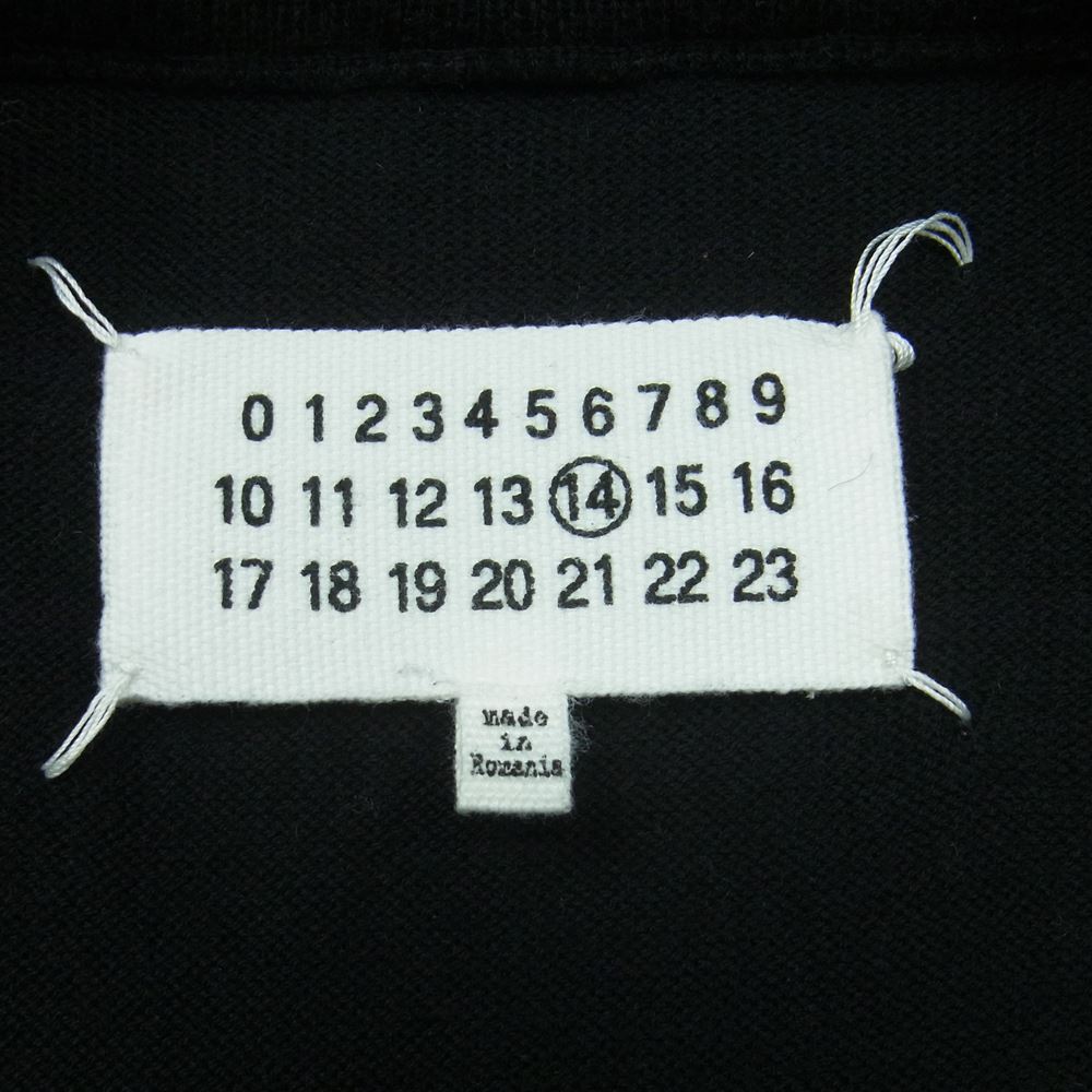 MAISON MARTIN MARGIELA メゾンマルタンマルジェラ 18SS 14ライン 四つタグ エルボーパッチ カーディガン ブラック系 S【中古】