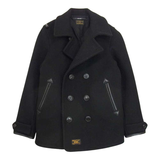 WTAPS ダブルタップス 132SPDT-JKM01S  BLACK WATCH Pコート メルトンピーコート ブラック系 2【中古】