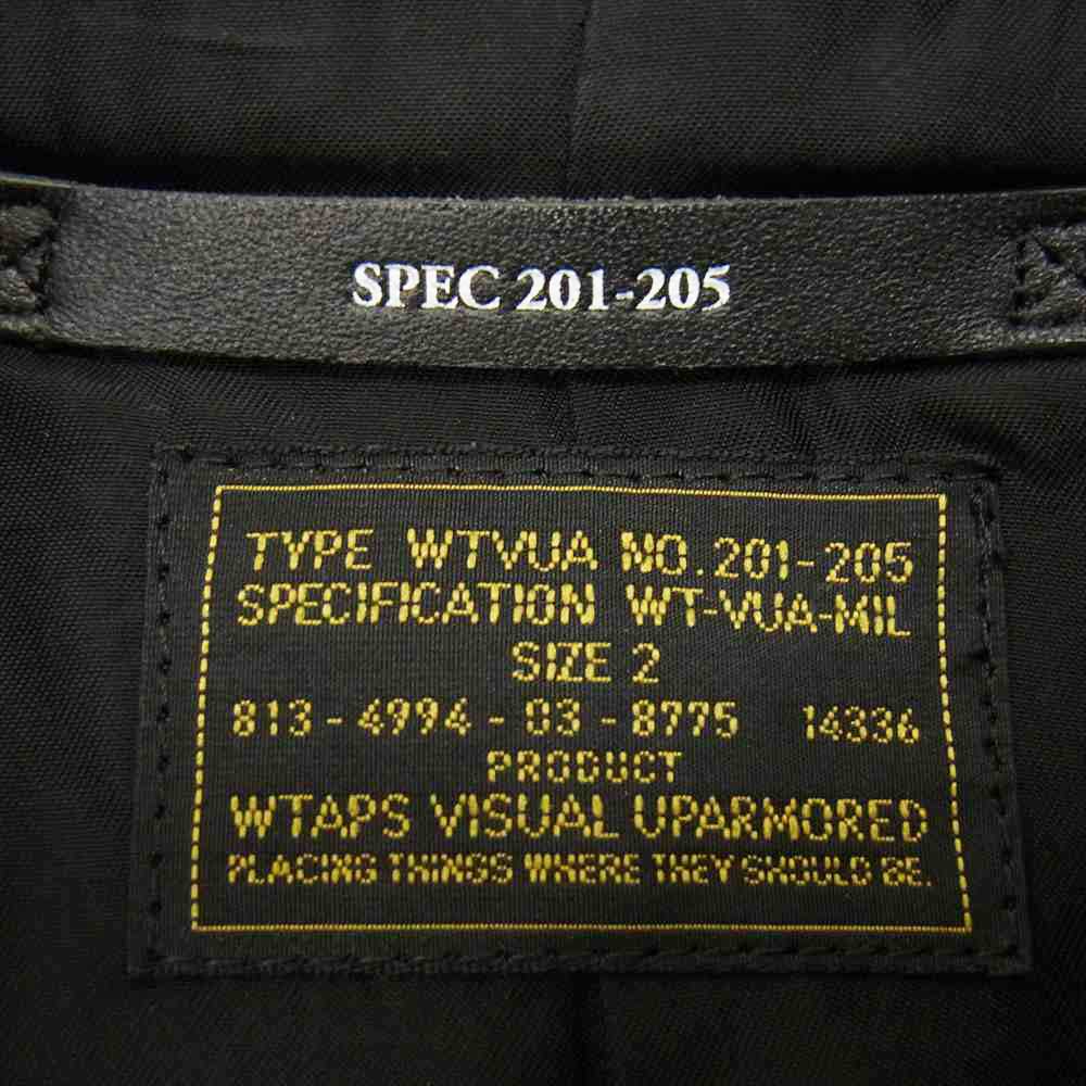 WTAPS ダブルタップス 132SPDT-JKM01S  BLACK WATCH Pコート メルトンピーコート ブラック系 2【中古】