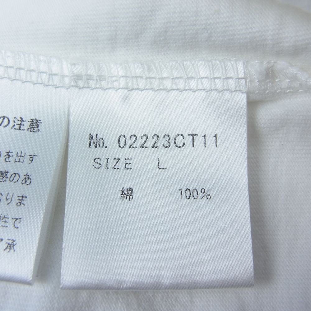 HYSTERIC GLAMOUR ヒステリックグラマー 22AW 02223CT11 VAMPIRELLA THE PHONE ヴァンピレラ ザ フォン クルーネック プリント 半袖 Tシャツ ホワイト系 L【美品】【中古】