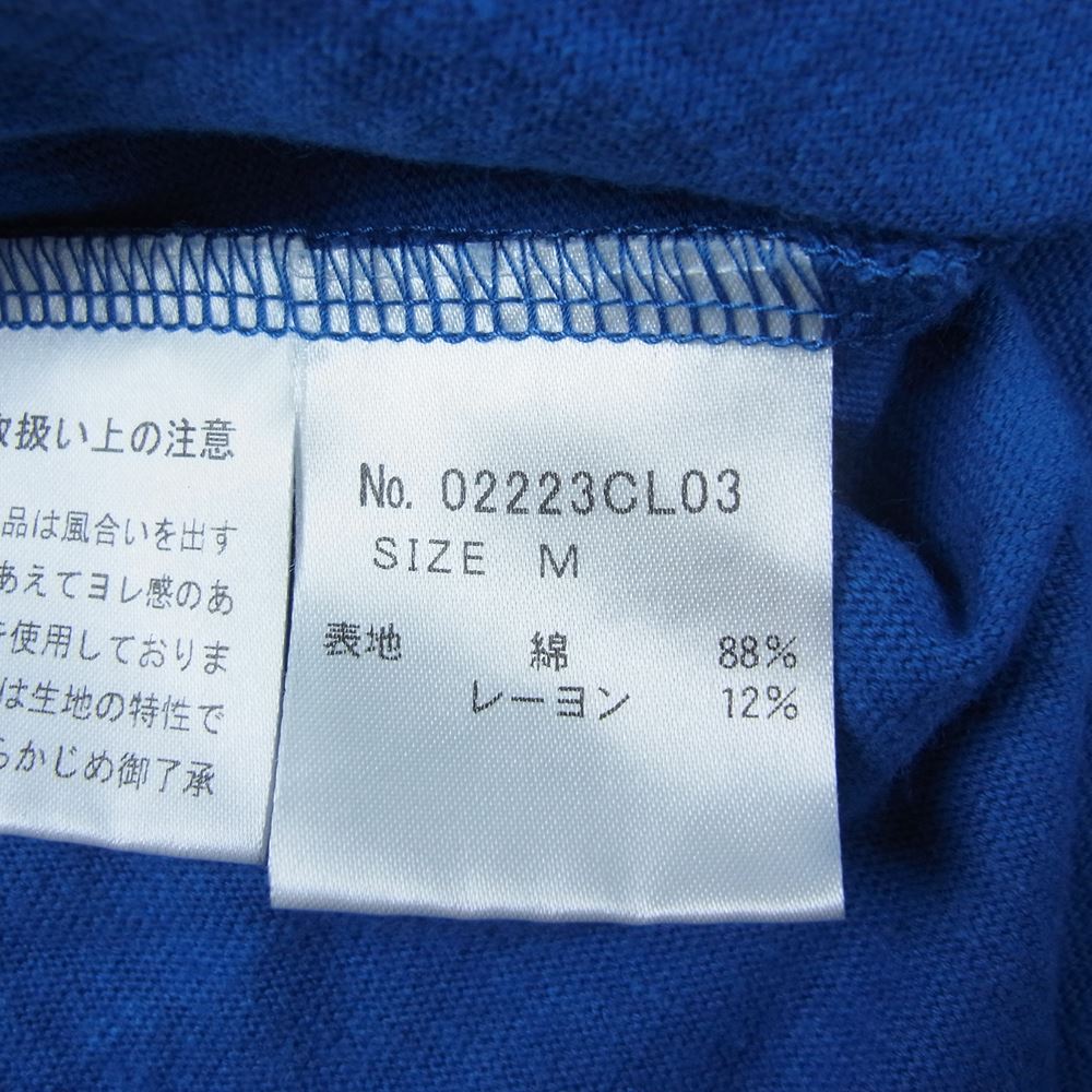 HYSTERIC GLAMOUR ヒステリックグラマー 22AW 02223CL03 HGC INTERNATIONAL インターナショナル オーバーサイズ 長袖 Tシャツ ブルー系 M【中古】