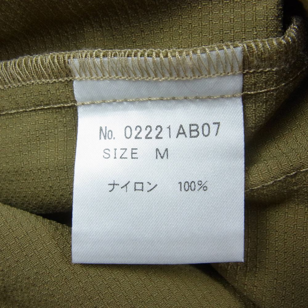 HYSTERIC GLAMOUR ヒステリックグラマー 22SS 02221AB07 HOT CLIMATE SHIRT JACKET ArkAir アークエアー コーデュラリップストップ ホット クライメント シャツ ジャケット カーキ系 M【中古】
