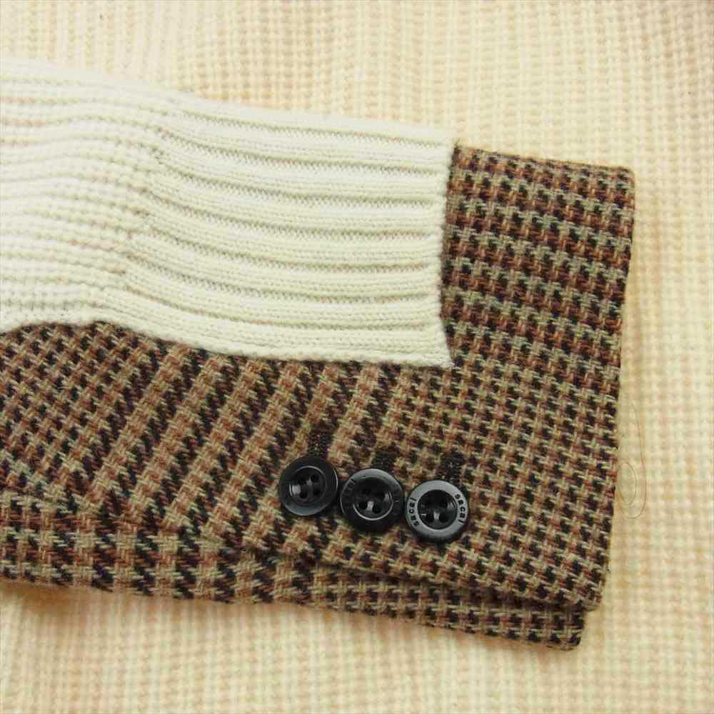 サカイ sacai 21AW Tweed Pullover SACAI×KAWS(サカイ×カウズ) 21AW Jaqcuard Knit Pullover ジャガード