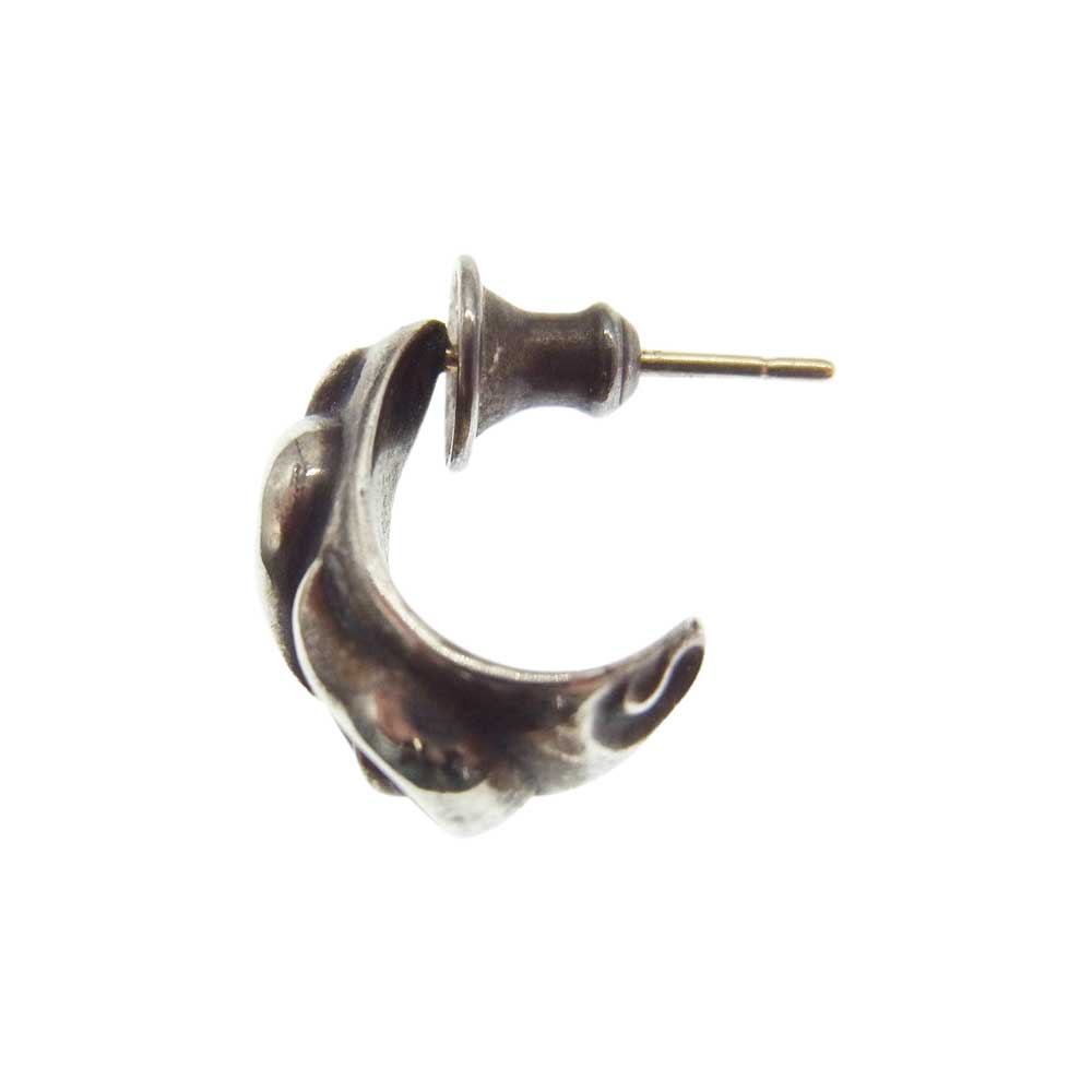 CHROME HEARTS クロムハーツ（原本無） CARVED TEARDROP カーブド ティアドロップ シルバー ピアス シルバー系【中古】
