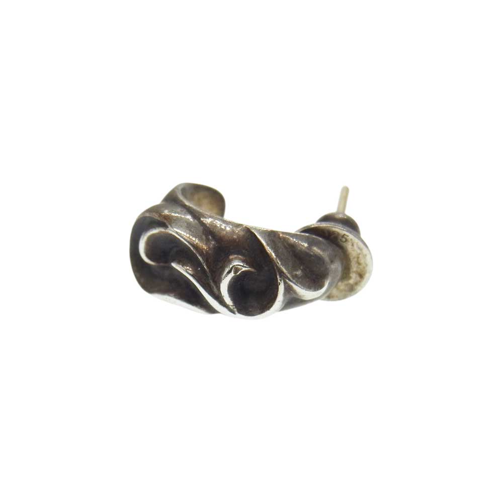 CHROME HEARTS クロムハーツ（原本無） CARVED TEARDROP カーブド ティアドロップ シルバー ピアス シルバー系【中古】