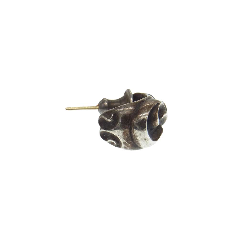CHROME HEARTS クロムハーツ（原本無） CARVED TEARDROP カーブド ティアドロップ シルバー ピアス シルバー系【中古】