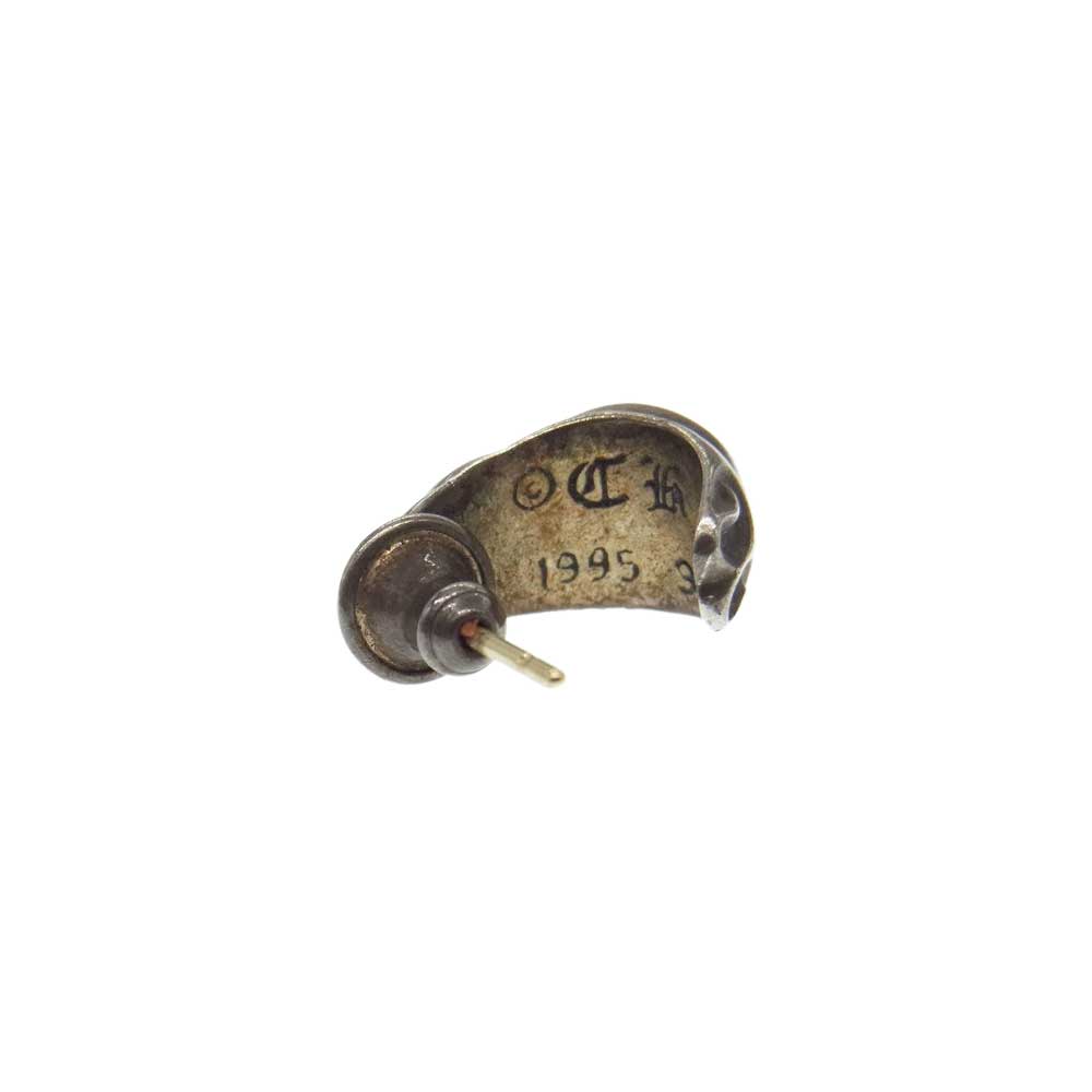 CHROME HEARTS クロムハーツ（原本無） CARVED TEARDROP カーブド ティアドロップ シルバー ピアス シルバー系【中古】