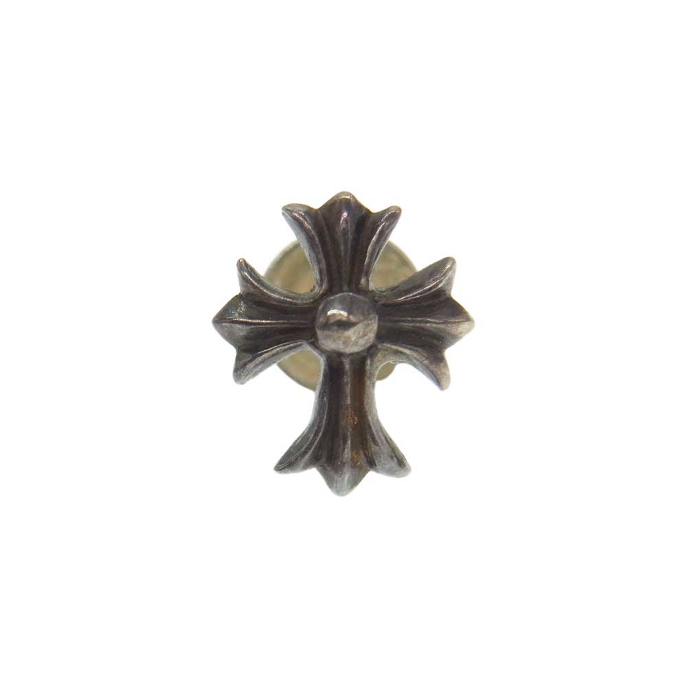 CHROME HEARTS クロムハーツ（原本無） No2 CH CRS クロス スタッド シルバー ピアス シルバー系【中古】
