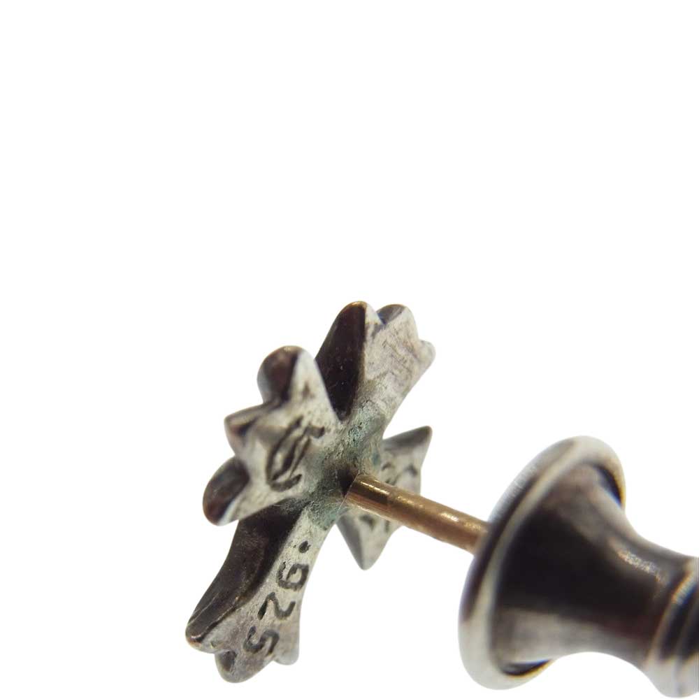 CHROME HEARTS クロムハーツ（原本無） No2 CH CRS クロス スタッド シルバー ピアス シルバー系【中古】