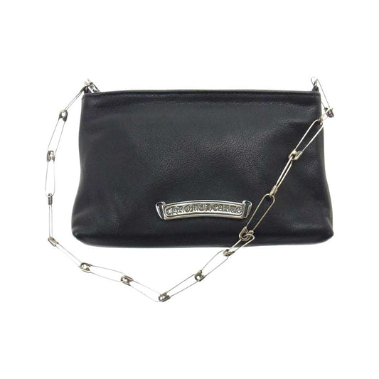 CHROME HEARTS クロムハーツ（原本有） LUX BAG TINY CH CROSS SAFETY PIN HANDLE タイニー CHクロス セーフティーピン ハンドル バック ブラック系【中古】