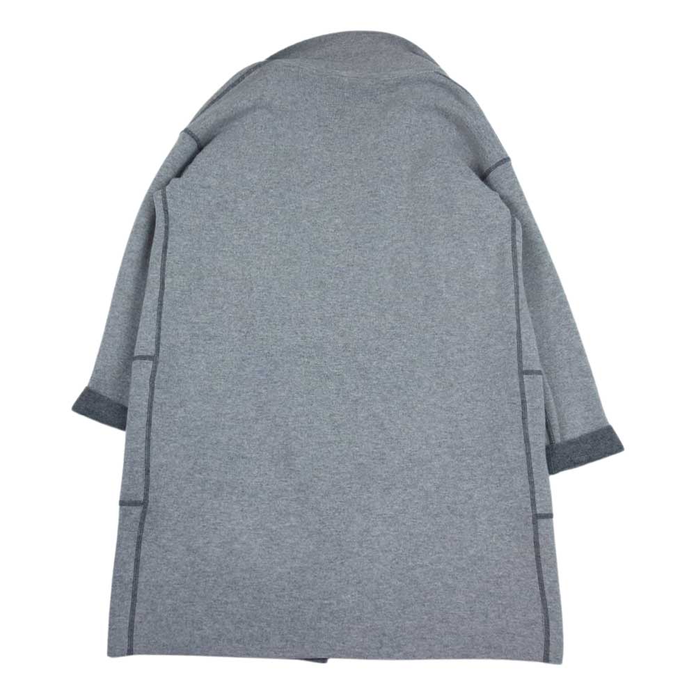 MAX MARA マックスマーラ STUDIO 赤タグ マックスマーラジャパンタグ カシミヤ混 ウール リバーシブル コート グレー系 S【中古】