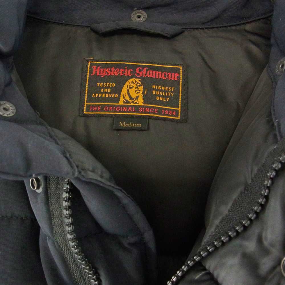 HYSTERIC GLAMOUR ヒステリックグラマー 0253AB16 フード付き プリマロフト 中綿 ジャケット ブラック系 M【中古】