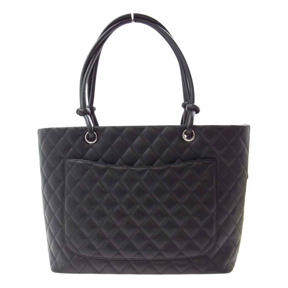 CHANEL シャネル A25169 カンボンライン ココマーク トート バッグ ブラック ブラック系【中古】