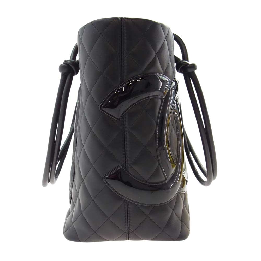 CHANEL シャネル A25169 カンボンライン ココマーク トート バッグ ブラック ブラック系【中古】