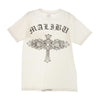 CHROME HEARTS クロムハーツ（原本無） MALIBU マリブ限定 ネックロゴ ホースシュー セメタリークロス バックプリント ポケット付 半袖 Tシャツ ホワイト系 S【中古】