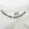 CHROME HEARTS クロムハーツ（原本無） MALIBU マリブ限定 ネックロゴ ホースシュー セメタリークロス バックプリント ポケット付 半袖 Tシャツ ホワイト系 S【中古】
