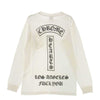 CHROME HEARTS クロムハーツ（原本無） ロサンゼルス限定 FUCK YOU ファックユー  ホースシュー バッククロスロゴ ポケット付 長袖 Tシャツ ホワイト系 S【中古】